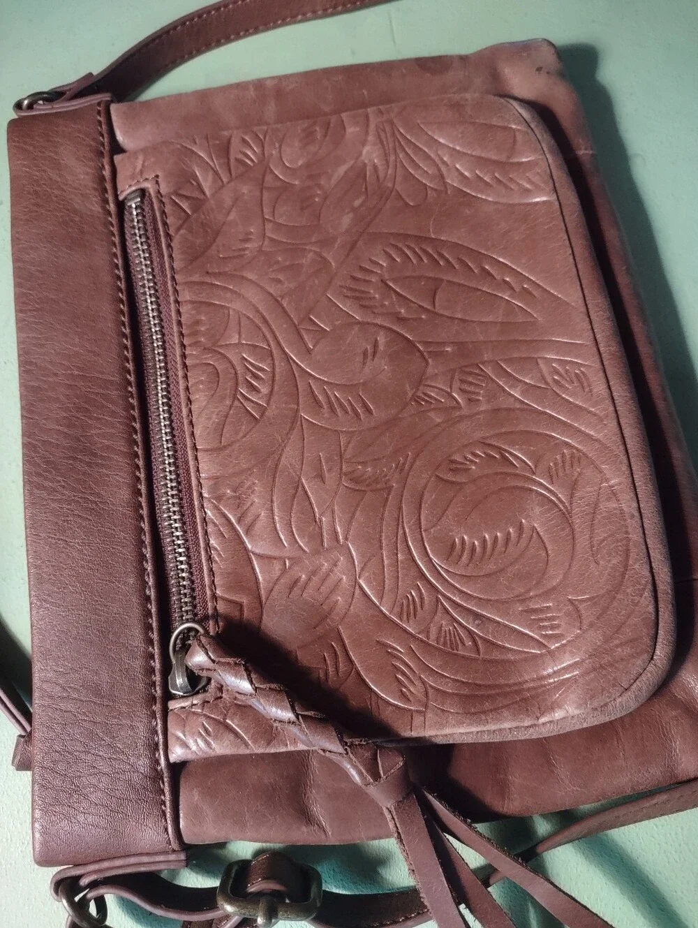 Women's Embossed Leather Crossbody Bag | The Sak